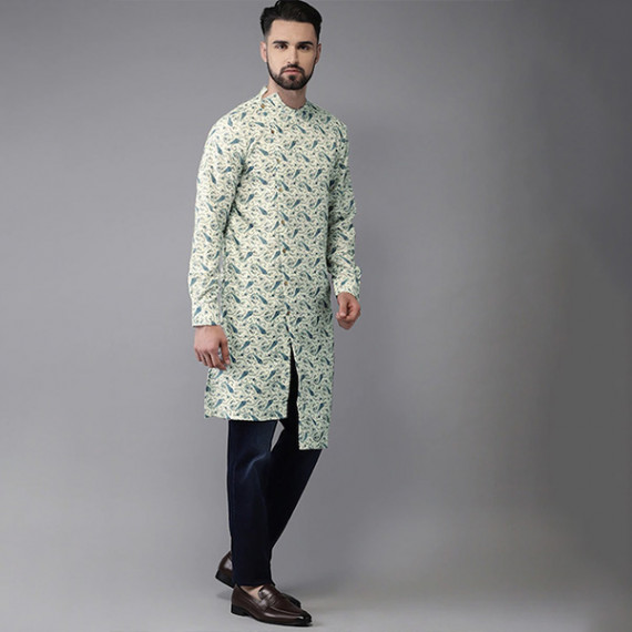 http://393881.2783915.xyz/products/men-sea-green-blue-printed-fusion-straight-kurta