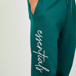 Men Green Solid Relaxed Fit Cotton Joggers