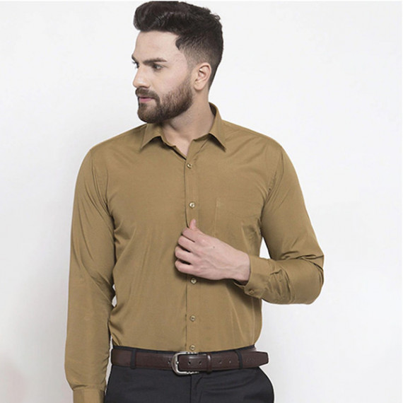 http://393881.2783915.xyz/products/men-khaki-slim-fit-solid-formal-shirt