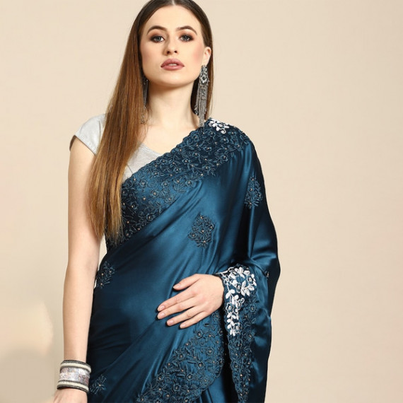 http://393881.2783915.xyz/products/blue-floral-embroidered-satin-saree