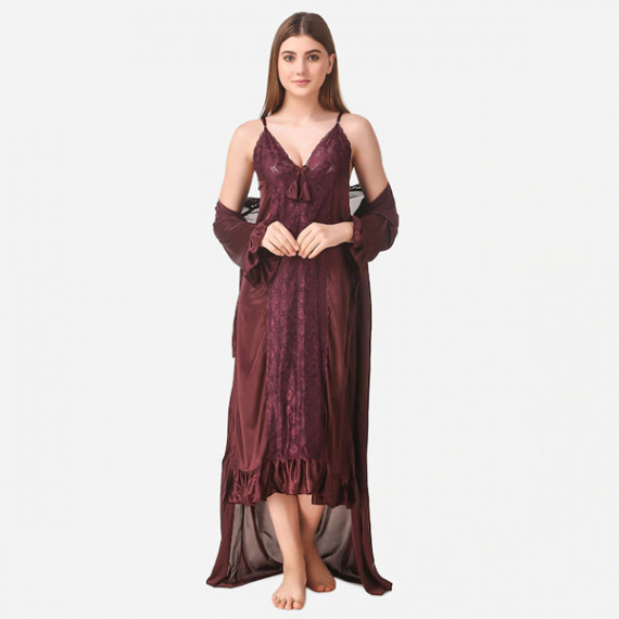 http://393881.2783915.xyz/products/brown-maxi-satin-solid-nightwear-set